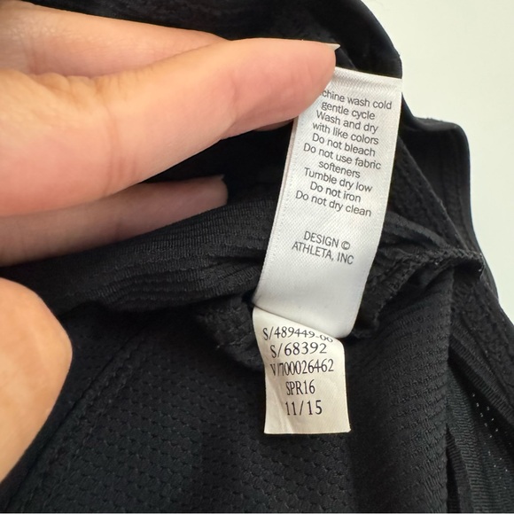 Athleta Medium Black Sportswear Skirt Skort with Biker shorts Pockets Athletic - Picture 8 of 10